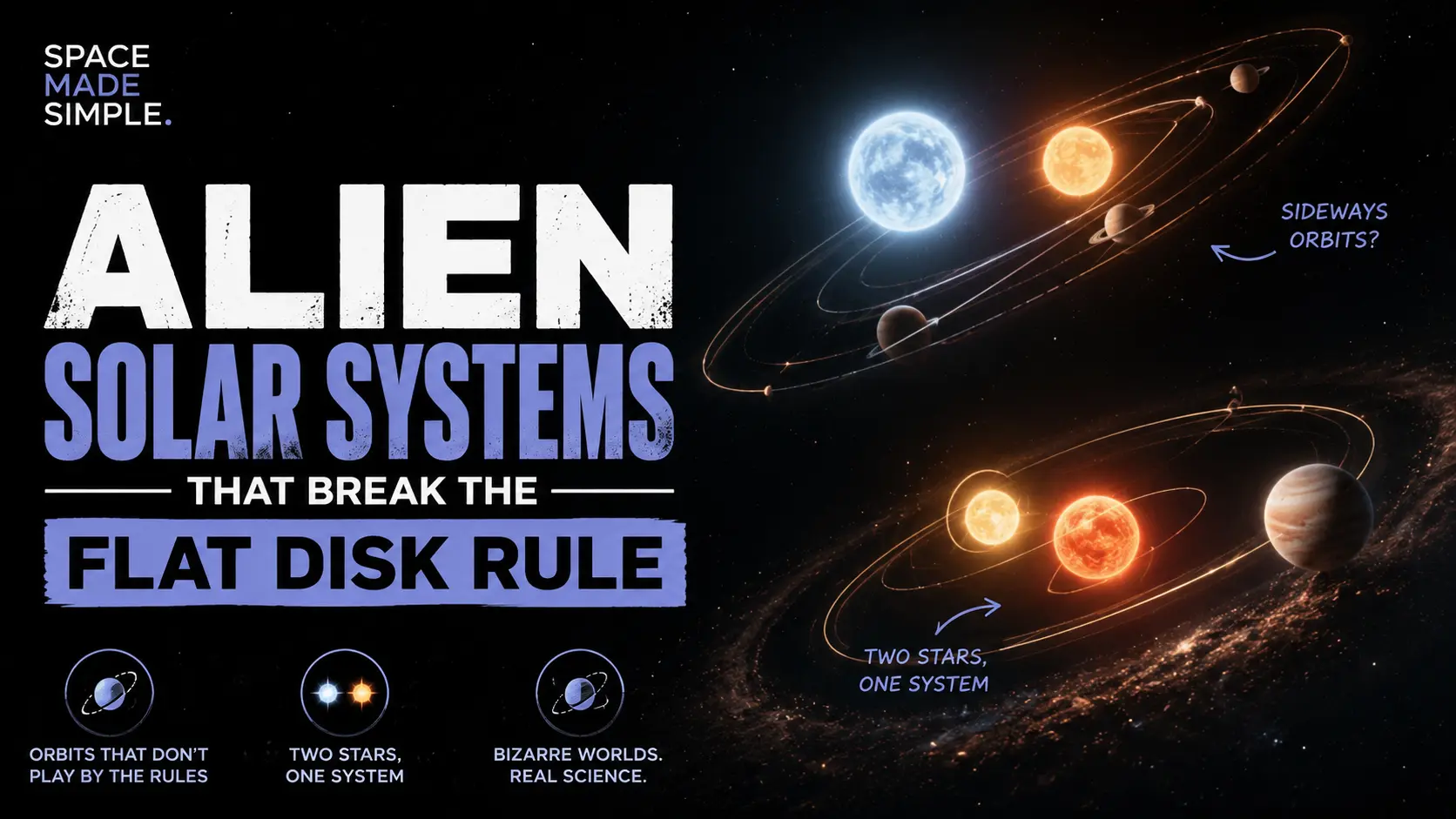 Alien Solar Systems That Break the Flat Disk Rule