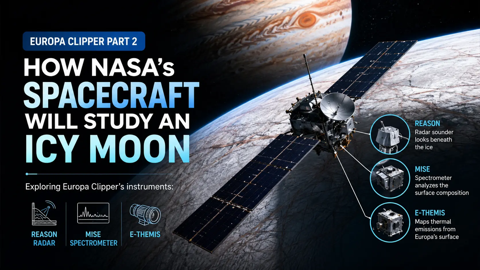 Europa Clipper Part 2: How NASA’s Spacecraft Will Study an Icy Moon