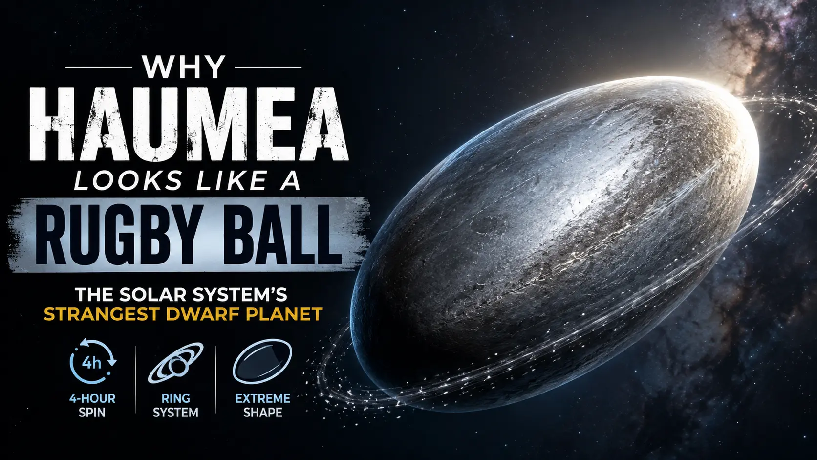 Why Haumea Looks Like a Rugby Ball