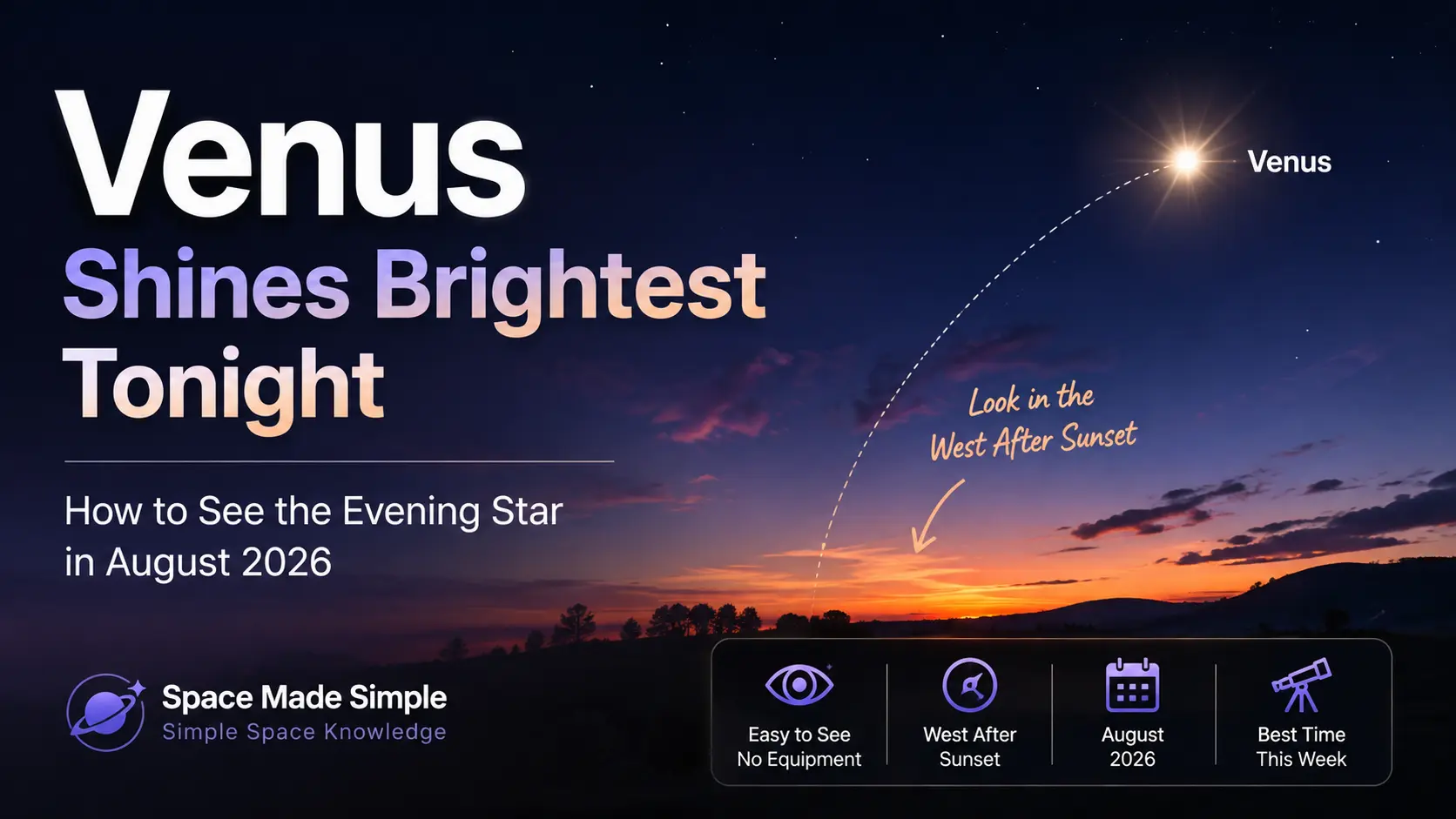 How to See the Evening Star in August 2026